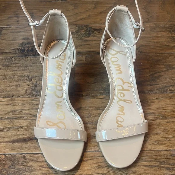 Sam Edelman Patti Ankle Strap Nude Heel - Picture 2 of 4